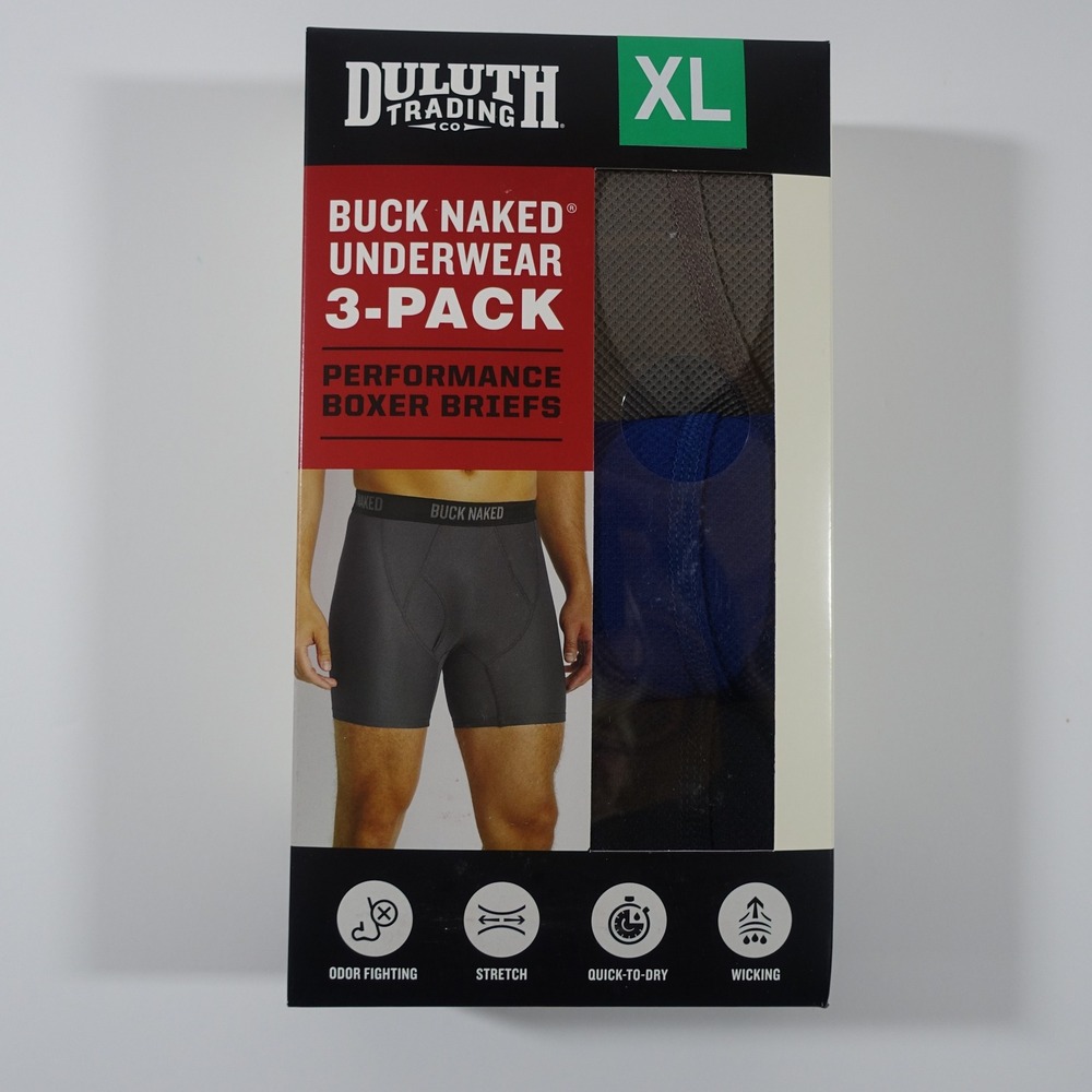 Duluth Trading Company Buck Naked Underwear 6 Pair Performance Boxer Briefs XL - Picture 2 of 8